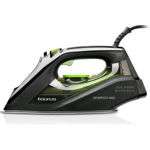 Taurus Geyser ECO 3000 Stoomstrijkijzer Antikleefstrijkzool 3000 W Zwart, Groen, Grijs