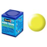 Revell Aqua #312 Luminous Yellow - Satin - RAL1026 - Acryl - 18ml Verf potje