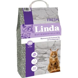 Linda kattenbakvulling klompvormend Fresh 20L - Kat