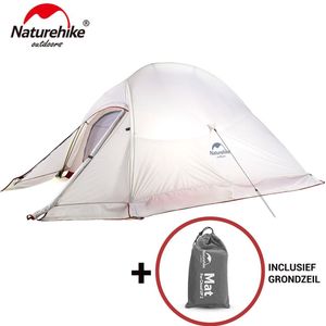 Cloud Up 2 Upgraded - 4 Seizoenen - Naturehike® - Tent 2 persoons - Lichtgewicht tent - Incl. gratis grondzeil - 20D 4000MM - Waterdicht - Winter & Sneeuw