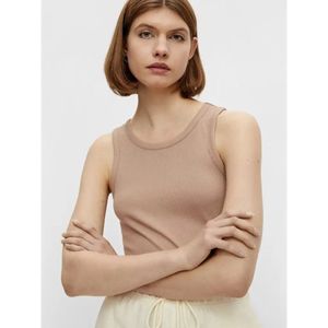 Pieces dames hemdje - Tina Top  - S  - beige