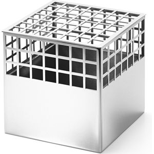 Georg Jensen Matrix Vaas Cube - 12,6x12,6x12,6 - RVS