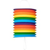 Wefiesta Lampion 16 Cm Papier Regenboog