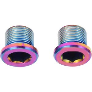 M15 12mm Mountainbike Spline Crankstel Trapas Schroefbout - Set van 2 - Titanium Legering - Kleurrijk - Fietsen .