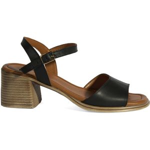 DESA Sandalen Leer Zwart Vrouwen Schoenpunt: Nez ouvert Maat: 40 EU