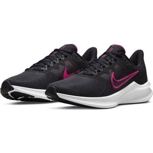 Nike Nike Downshifter 11 Sportschoenen - Maat 36.5 - Vrouwen - zwart - roze
