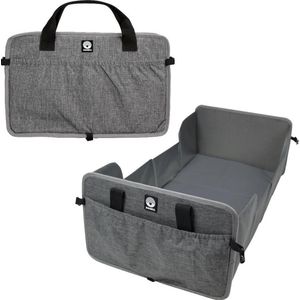Dooky Traveller - Reisbed - Opvouwbaar - 0-6 maanden - Grijs Melange