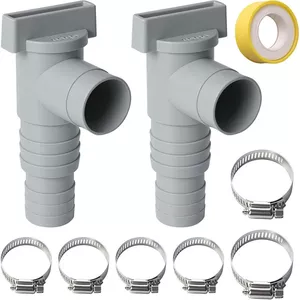Set Van 6 Zwembadslangklemmen – Verstelbaar, 32-38 Mm, Kunststof, Voor Filterpomp En Tuinslangen 2 miniatura