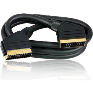 GoldMaster CAB-S08 SCART SCART-kabel 1,5 m SCART (21-pin) Zwart
