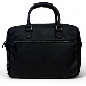 DSTRCT - Laptoptas - 17 Inch - Leer - Zwart - Preston Park
