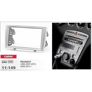 2-DIN PEUGEOT (308) 2007-2013, (408) 2011+ afdeklijst / installatiekit Audiovolt 11-149