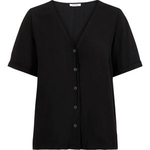 Pieces Blouse Pccecilie Ss Top Noos Bc 17100686 Black Dames Maat - XS