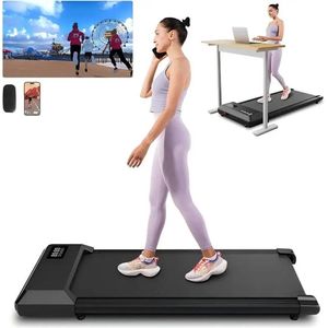 Loopband - Wandelband - Walking Pad - Hardloopband - Loopbanden - 2-in-1 - 2.2HP - 45dB - Vouwbare - Afstandsbediening - App-besturing - voor Thuis en Kantoor - Zwart