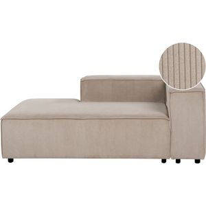 APRICA - Chaise longue - Lichtbruin - Rechtszijdig - Corduroy