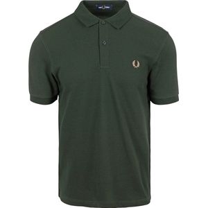Fred Perry - Polo M6000 Donkergroen V10 - Slim-fit - Heren Poloshirt Maat M
