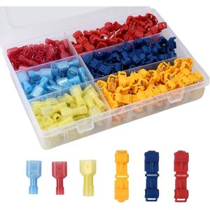 240 stuks T-tap-connectoren assortiment voor snelle verbindingskabels - 120 paar