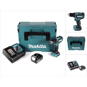 Makita DDF 485 RM1J accuboormachine 18V 50Nm in Makpac + 1x 4.0 Ah accu + lader