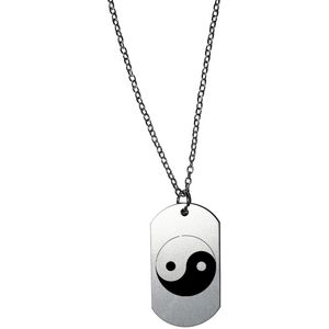 Akyol - yin yang ketting - Yin yang - yin yang accessoires - cadeau - gepersonaliseerd - mediteren - sleutelhanger met naam