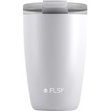 FLSK CUP Thermos Beker - Anti Drup - 3 uur Warm - 350 ML - Wit