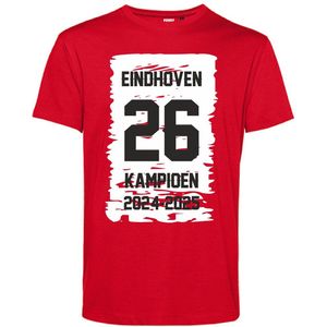 T-shirt VK 26 Kampioen 2025 | Eindhoven | Shirt Kampioen | Geen officieel PSV Artikel | Rood | maat L