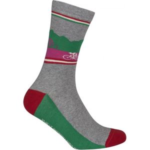 Le Patron Casual sokken Roze Groen / Grand tours Giro  - 35/38