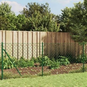 vidaXL - Gaashek - met - grondankers - 1,1x25 - m - groen