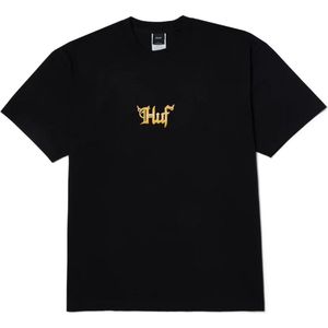 HUF Big H Casual T-shirt Heren Zwart XL
