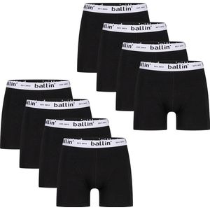 Heren Onderbroeken met Ballin Est. 2013 8-Pack Boxers Print - Zwart - Maat M