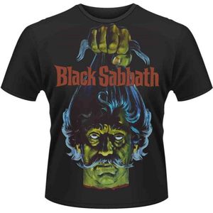 Plan 9 Unisex Tshirt -S- BLACK SABBATH (HEAD) Zwart