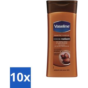 Vaseline - Cocoa - Bodylotion - Voedend & Verzorgend - 400 ml - Bulkverpakking - 10 stuks
