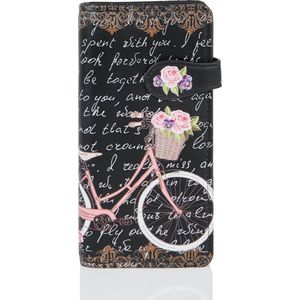 Shagwear Portemonnee Dames - Pasjeshouder - Portefeuille Dames - Kunstleer - Paris Bike (009766Z)