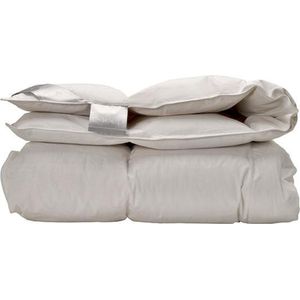 iSleep Donzen Dekbed - Enkel - 100% Dons (Warmteklasse 2) - Litsjumeaux - 260x220 cm - Wit