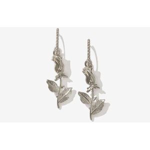 Jobo By JET – Flower earrings – bloemen hangers - Oorbellen - Zilver