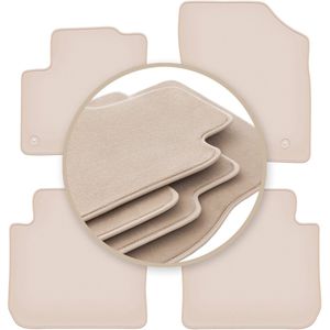 PREMIUM beige vloermatten voor: Citroen C3 Picasso minivan 2008-2017