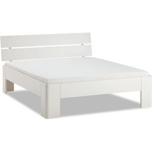 B Bright Fresh 450 Bed met Hoofdbord 180 x 210 cm - Bedframe Wit - Bedombouw - Instaphoogte: 45cm - Tweepersoonsbedden