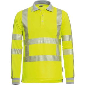 Santino Hivis poloshirt Vancouver - fluor geel - maat L