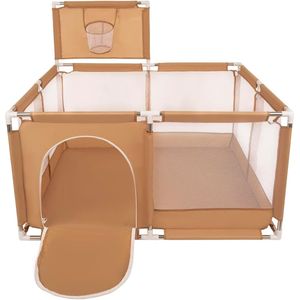 Grondbox - Grondbox baby - Baby Speelbox - Grondspeelbox - Kruipbox - Veilige Speelomgeving - Incl. Accessoires