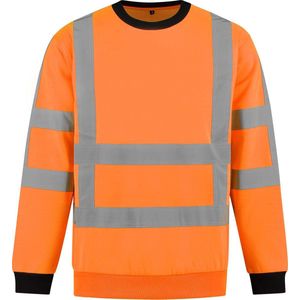 Yoworkwear Sweater RWS Fluor Oranje - Maat 4XL