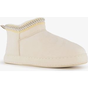 Thu!s gevoerde dames pantoffels beige - Maat 37 - Sloffen