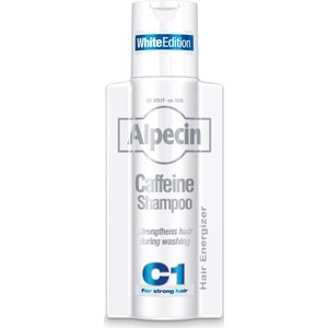 Alpecin Cafeïne Shampoo C1 White met nieuwe geur 250ml Natuurlijke haargroei shampoo voor mannen