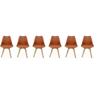 sweeek - Set van 6 eetkamerstoelen, nils, 42x55x81cm