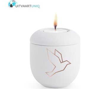 Mini urn Velvet Duif – met lichtje