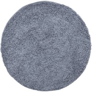 vidaXL-Vloerkleed-shaggy-hoogpolig-modern-Ø-100-cm-blauw