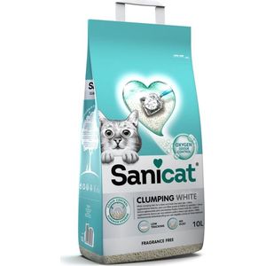 Sanicat Kattenbakvulling Clumping White 10 liter