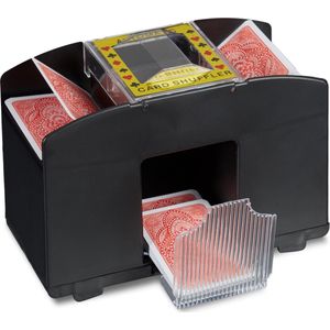 Automatische Kaartschudmachine voor 4 Decks - Elektrisch - Geschikt voor Poker en Andere Kaartspellen - Ruimte voor 208 Kaarten