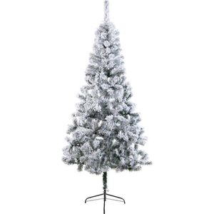 Everlands Rovinj Pine Kerstboom - 150cm hoog - zonder verlichting - Groen - met sneeuw