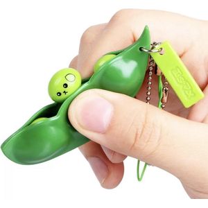 Fidget Bean - Fidget keychain - 4 stuks - Pop it - Squeeze it - Erwten - Bonen Fidget - pop up Fidget - Anti Stress speelgoed - Sleutelhanger