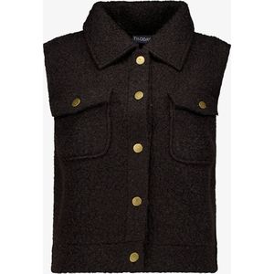 TwoDay dames teddy gilet zwart - Maat L