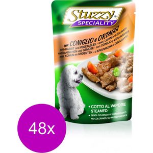 Stuzzy Pouch Adult 100 g - Hondenvoer - 48 x Konijn&Groente