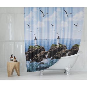 Casabueno - Douchegordijn Waterdicht - 180x200 cm - Badkamer Gordijn - Shower Curtain - Sneldrogend - Anti Schimmel -Wasbaar - Duurzaam